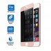 iPhone 6 6s 4.7 - Anti-Glare Ballistic 360 Degree Privacy 3D Edge to Edge Full Protection Tempered Glass Screen Protector - Pink